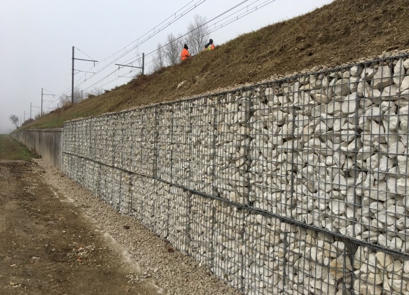 Chantier bord de voie SNCF