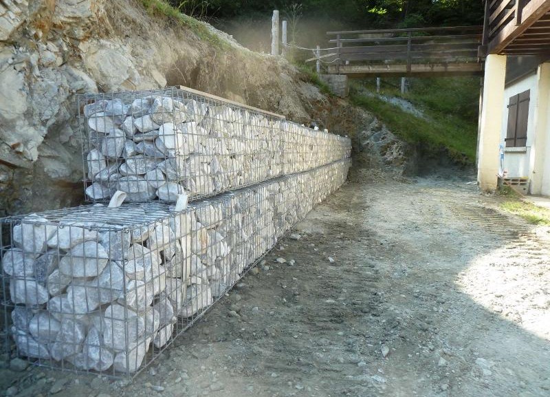 Alignement des gabions