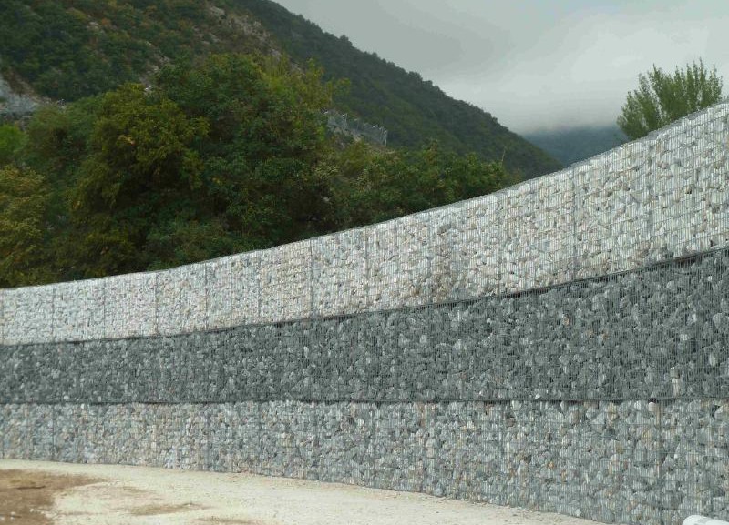 Mur en gabions de 3 m de hauteur